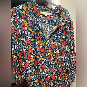 Loft floral blouse